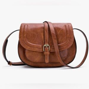 Vintage leather crossbody